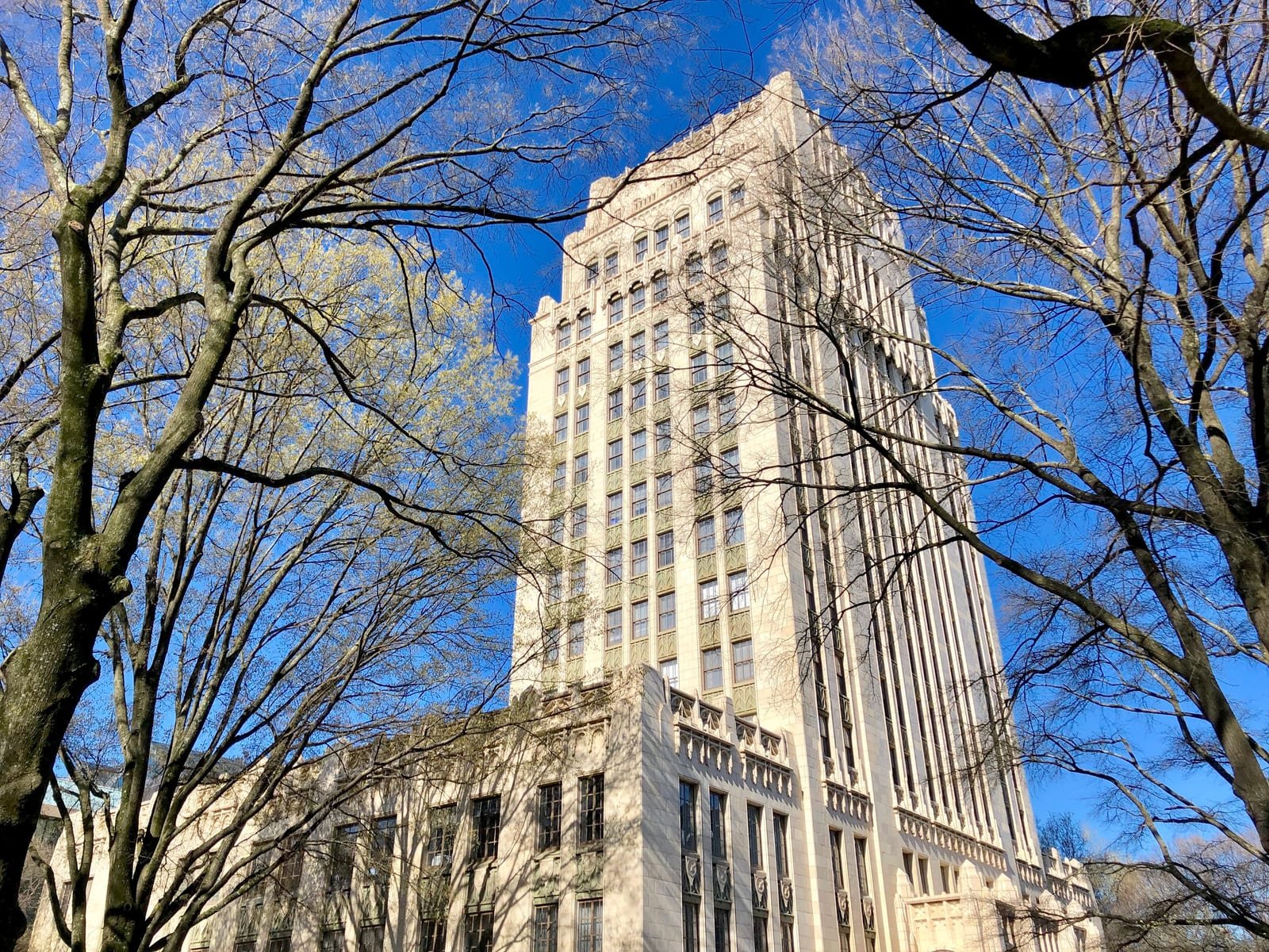 Exterior of Atlanta City Hall in Atlanta, Georgia.